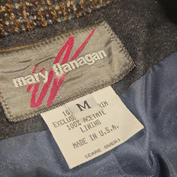 Chic Women's Blue and Black Mary Flannagan Blazer Size M! - Picture 2 of 8